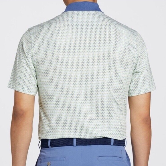 NWT Walter Hagen Men’s Clubhouse Polo in Nineteenth White/Lime in Various Sizes - Picture 2 of 9